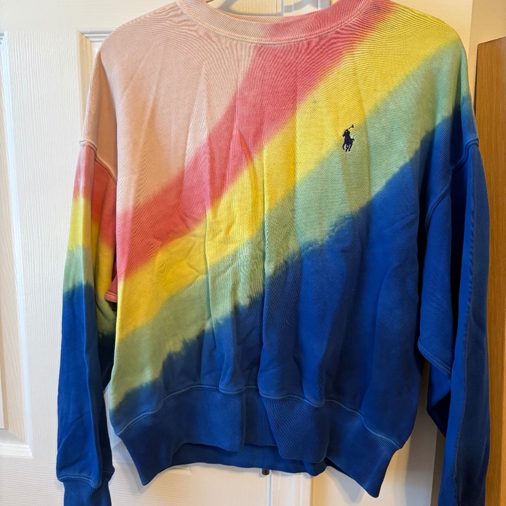 Ralph Lauren polo sweatshirt tie dye women